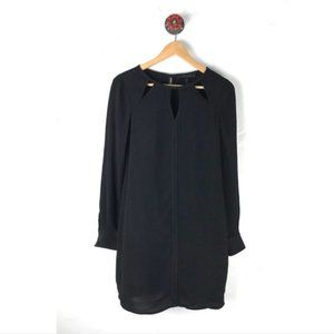 BCBGMaxAzaria Emmalise Black cut out dress size S